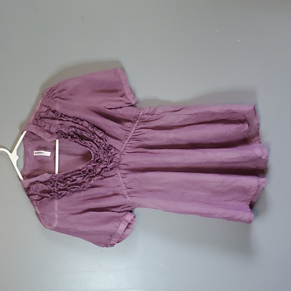 Xhilaration, short sleeve, purple, lightweight, blouse, size medium